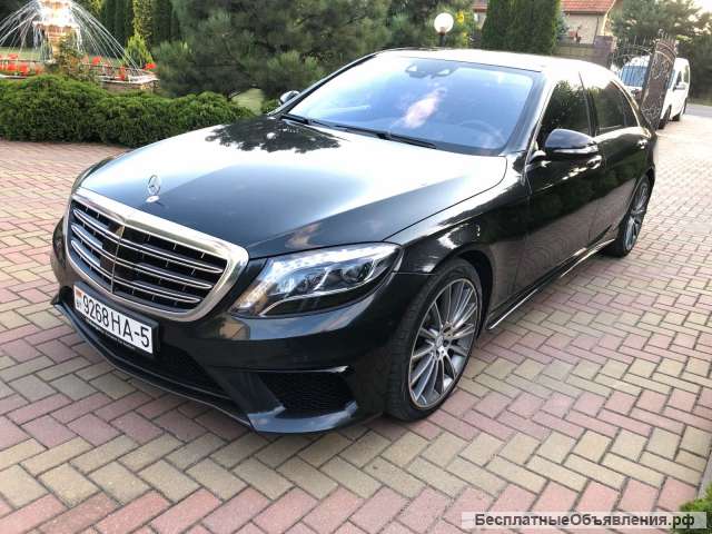 Аренда авто с водителем в Минске. Mercedes W222 S500 Long