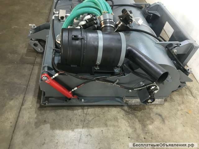 Щётка с передним бункером и пылесосом для минипогрузчика