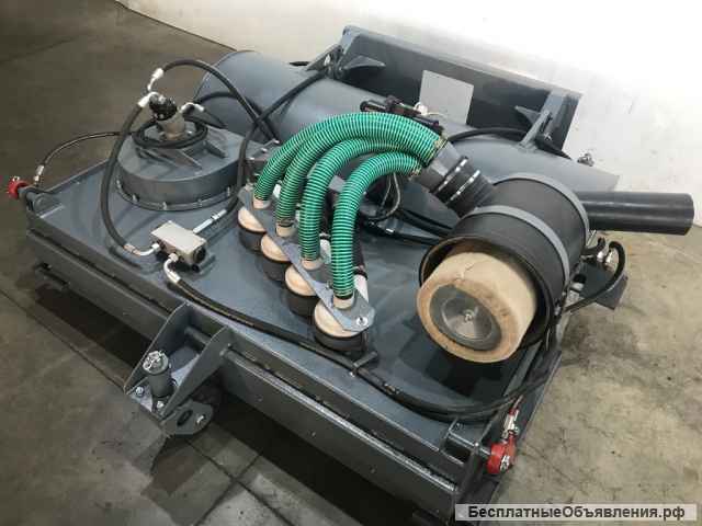 Щётка с передним бункером и пылесосом для минипогрузчика