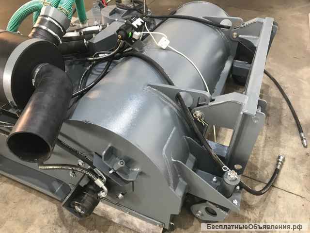 Щётка с передним бункером и пылесосом для минипогрузчика