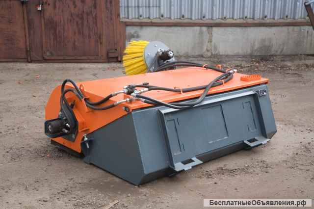 Щетка с бункером для минипогрузчика