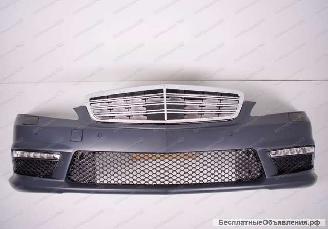 Передний бампер с решеткой радиатора 63 AMG Mercedes S-class W221