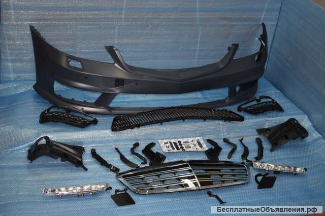 Передний бампер и решетка радиатора 65 AMG Mercedes S-class W221