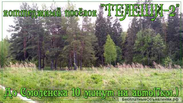 Участок 10 сот, с коммуникациями, по акции цена снижена на 50%, в Телеши-2