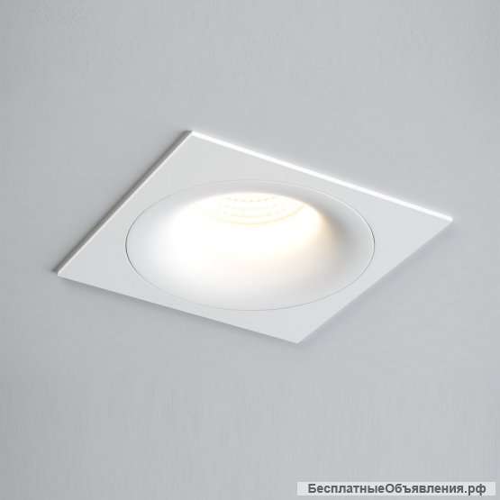 Светильник встраиваемый single ld white/frame white