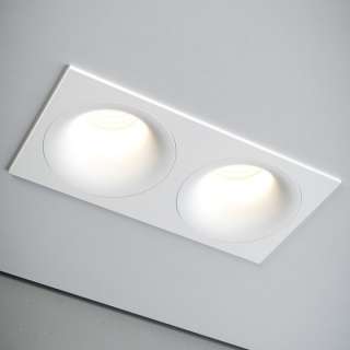 Светильник встраиваемый single 2 ld white/frame white