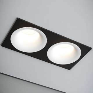 Светильник встраиваемый single 2 ld white/frame black