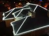 Новогоднее украшение дома гирляндами,световое оформление загородного дома