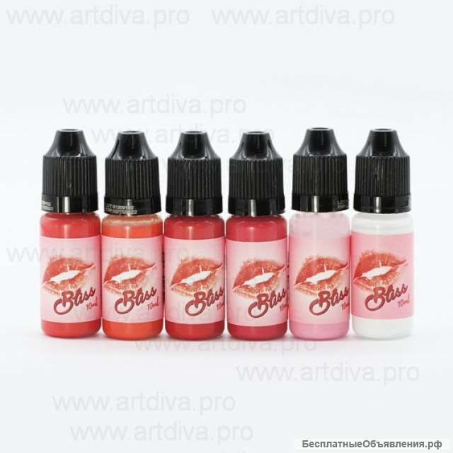 Пигменты для татуажа губ Bliss в ассортименте