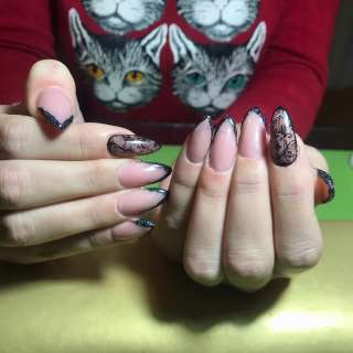 Наращивание ногтей, маникюр, педикюр