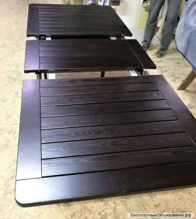 Раздвижные столы из массива ценных пород дерева