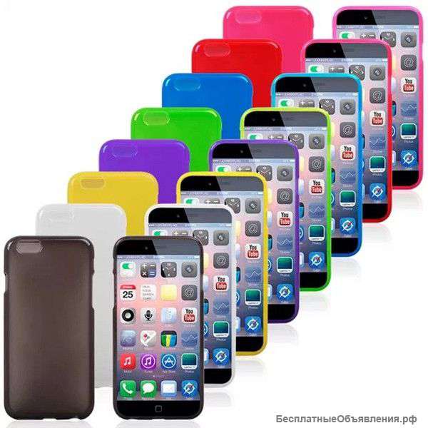 Силиконовый бампер для iphone 6 plus