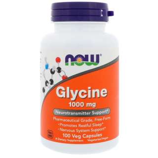 Now Foods, БАД Glycine, 1000 мг