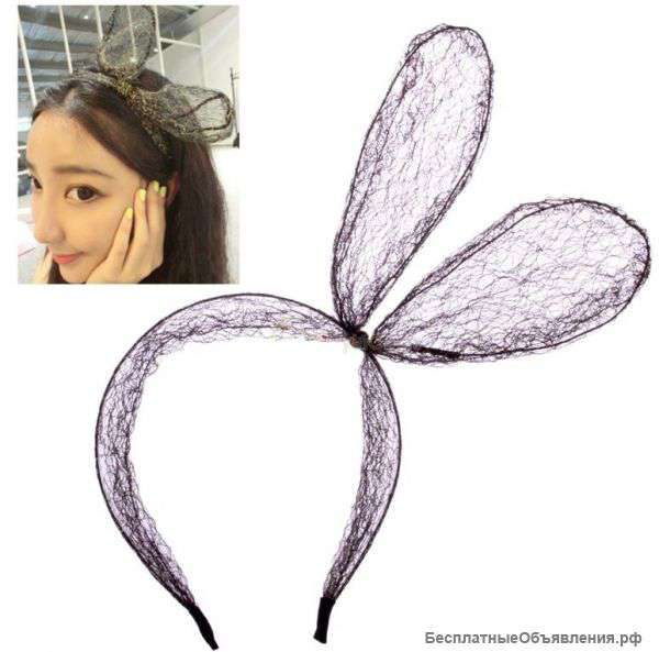 Стильный ободок с ушками кролика