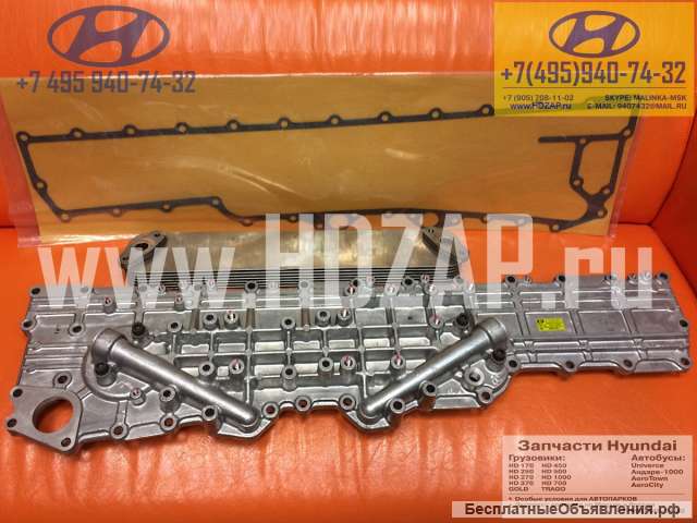 2641084800, Маслоохладитель Hyundai D6C, 26410-84800