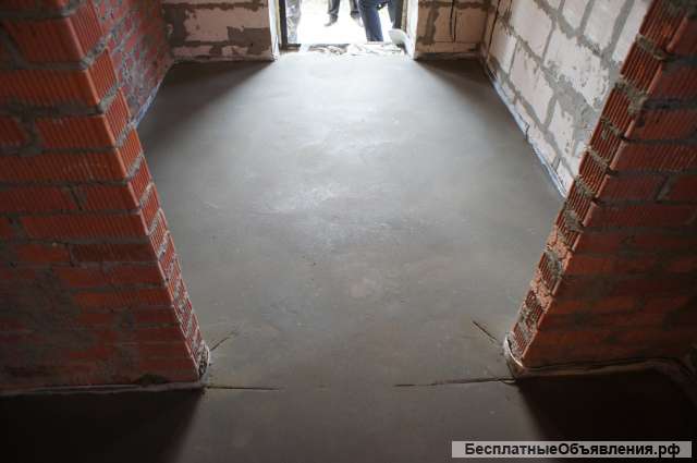 Стяжка пола механизированым способом