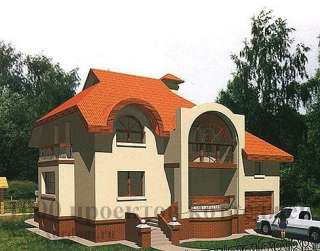 Двухэтажный кирпичный дом с на 179 кв. м в стиле модерн.