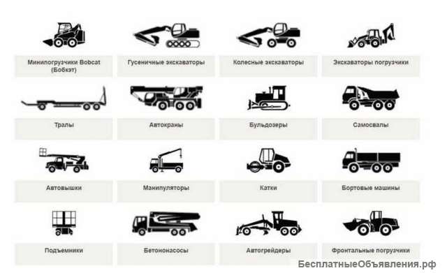 Аренда строительной техники в Москве и Московской области