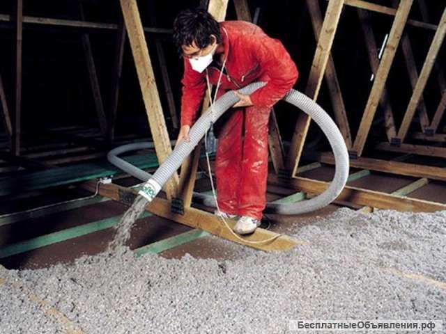 Эковата, бесшовный утеплитель