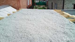 Утепление домов, ангаров эковатой