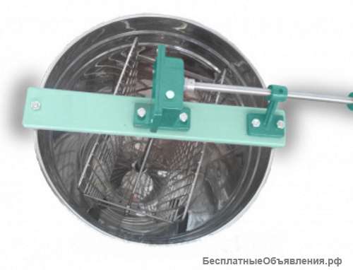 Медогонка 2-х рамочная, Малютка с отстойником (корзина нержавеющая, клапан пластик) производство Бел