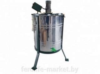 Медогонка 3-х рамочная оборотная Стрекоза с электрическим приводом (корзина нерж., кассета нерж., кл