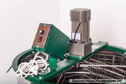 Медогонка 3-х рамочная оборотная Стрекоза с электрическим приводом (корзина нерж., кассета нерж., кл