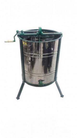 Медогонка 4х рамочная оборотная Стрекоза с электрическим приводом (корзина нерж, кассета нерж, клапа