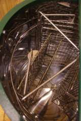 Медогонка 4х рамочная оборотная Стрекоза с электрическим приводом (корзина нерж, кассета нерж, клапа