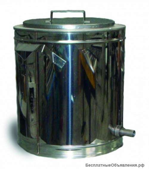 Воскотопка паровая круглая (производство Белоруссия) из нержавеющей стали V=17, ВПК-17