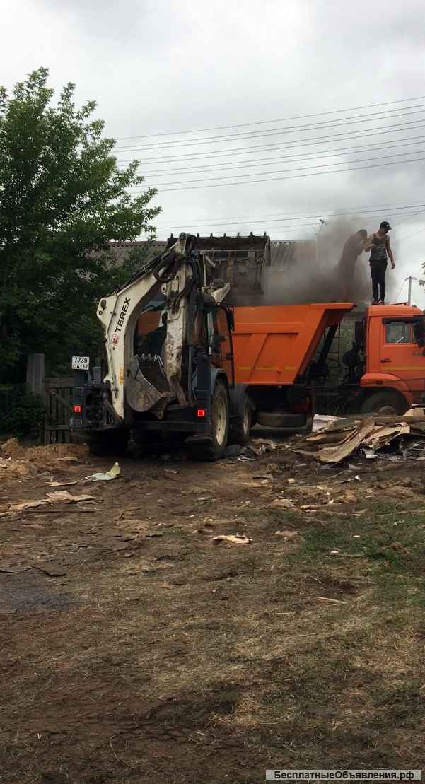 Вывоз строительного мусора. Грузчики и транспорт