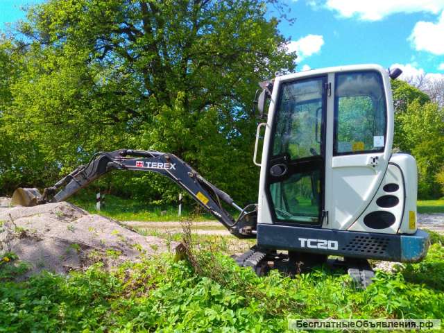 Услуги миниэкскаватора