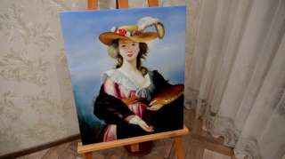 Юная художница, 50х60см, Картина маслом на холсте