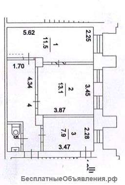 Аренда 47кв.м.на Пр.Мира