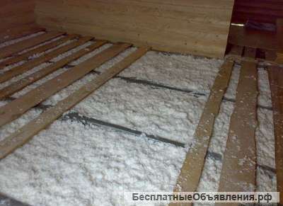 Утепление, теплоизоляция домов и коттеджей. Эковата.
