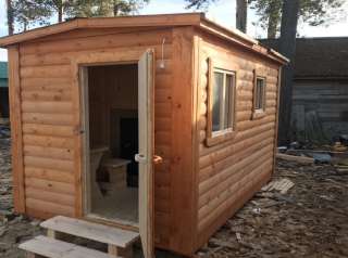 Мобильная баня, полностью подготовленная к эксплуатации. Доставка и установка