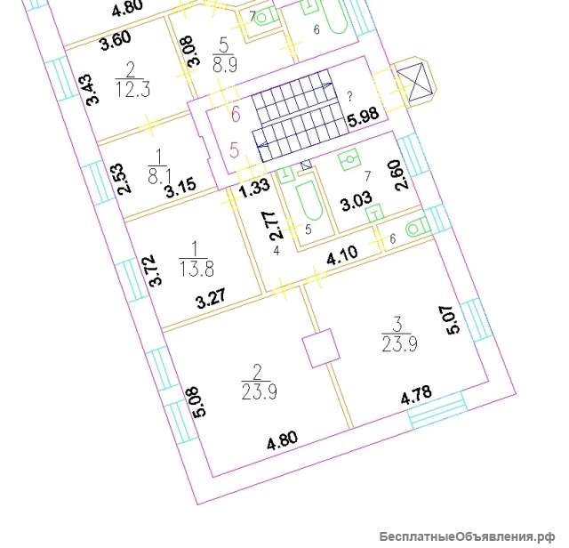 3-х комнатная квартира