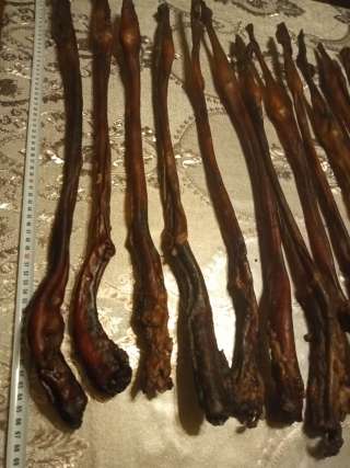 Лакомство для собак. Сушёный вяленый Бычий Корень