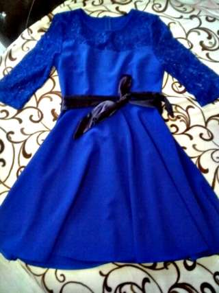Платье новое синее