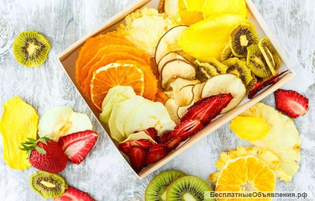 Фруктовые чипсы, фруктово-ореховые смеси