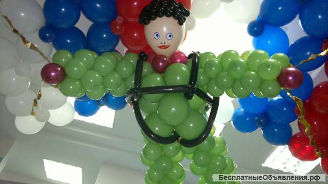 Печать на воздушных шарах. Оформления воздушными шарами. Краснодар