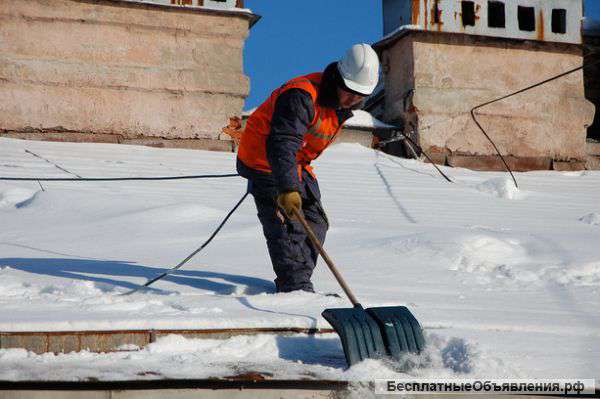 Услуги по уборке снега с крыш, очистке кровли от снега, наледи и сосулек