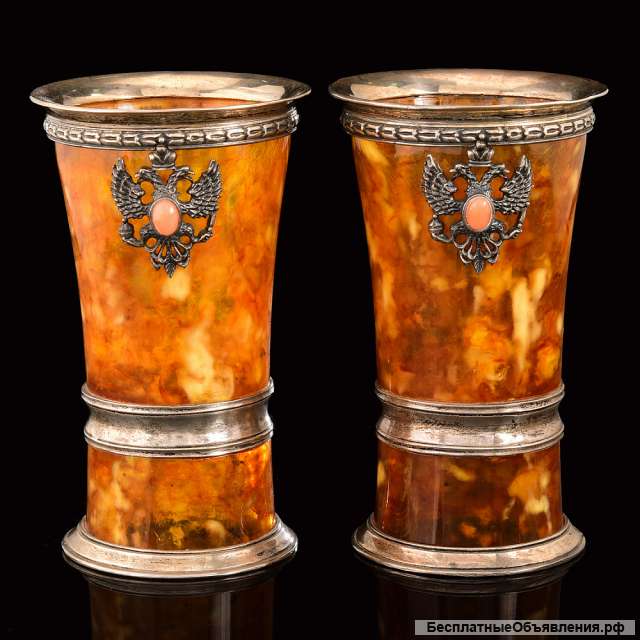 Подарочные стопки из янтаря