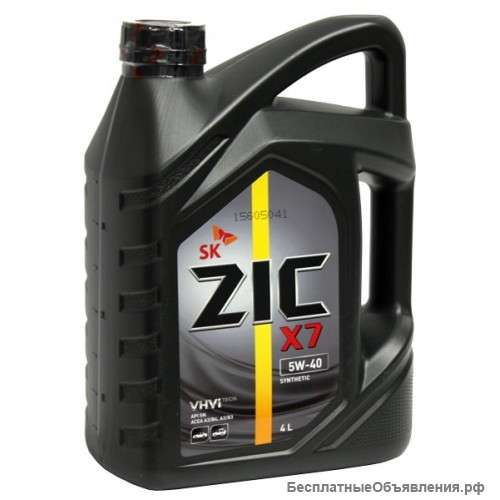 Масло двс zic x7 5w40 4л