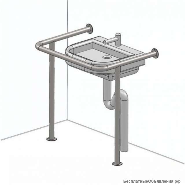 Поручень для раковины для инвалидов на стойке