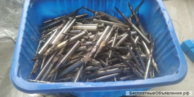 Лом твердого сплава ВК, ТК(Фрезы, сверла, пластины)