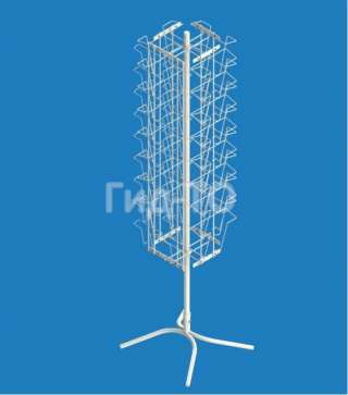 Стойка вращающаяся под открытки А5 (18 ячеек) и 24 ячейки под А4