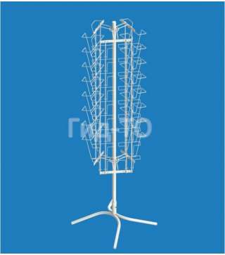 Стойка вращающаяся под открытки А5 (18 ячеек) А4 (16 ячеек)