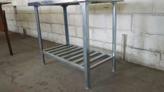 Стол нержавеющий стеллаж шпилька полка шкаф тележка