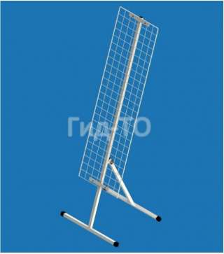 Стойка напольная наклонная с сеткой (1200х350 мм)